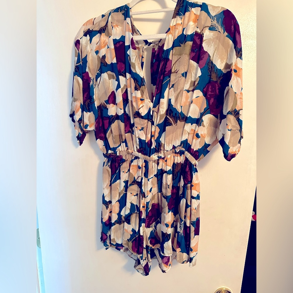 O’Neill Floral Short Sleeve Romper